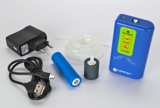 ALBASTAR Vzduchovací motorek Air Pump with Flashlight - NABÍJECÍ