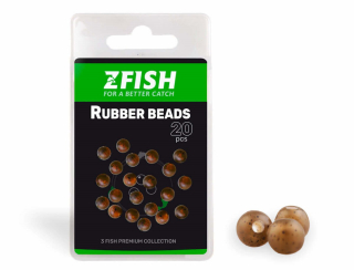 ZFISH Gumové korálky Rubber Beads 20ks 5mm