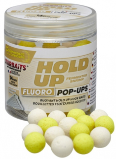 STARBAITS Plovoucí boilies HOLD UP Fermented Shrimp 20 mm / 80 g / fluo