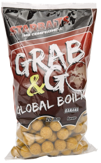 STARBAITS Global boilies BANANA CREAM 20 mm / 1 kg