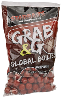 STARBAITS Global boilies STRAWBERRY JAM 24 mm / 1 kg